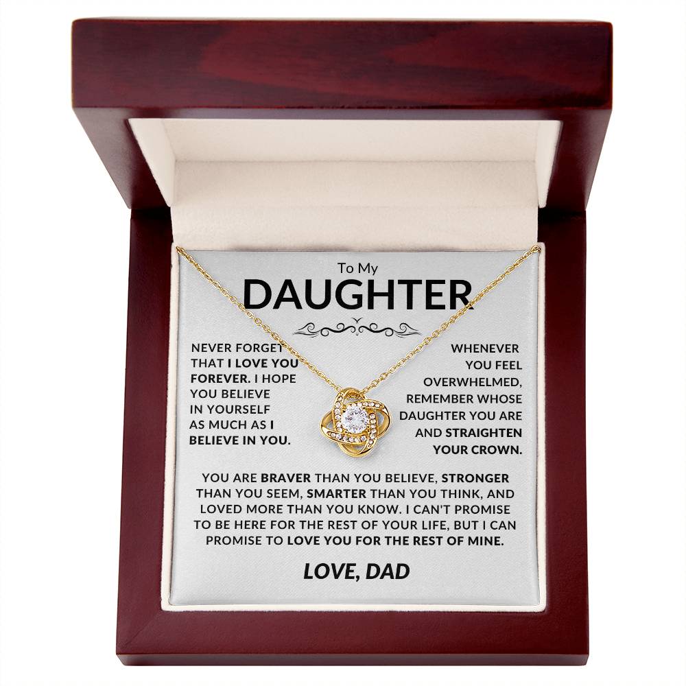 Daughter|Never forget|WT (love knot)