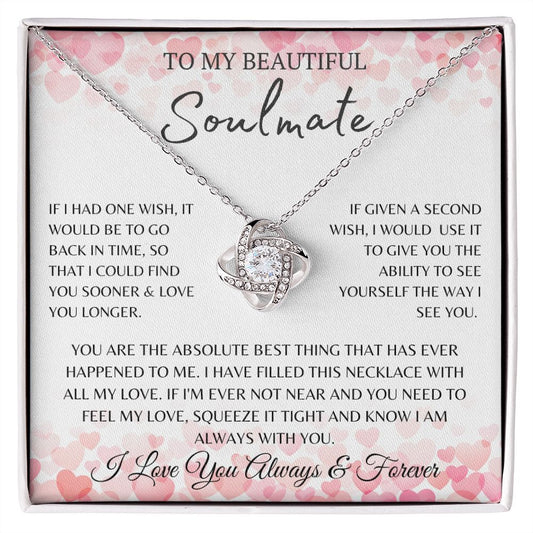 Soulmate|OneWish  (Love knot necklace)